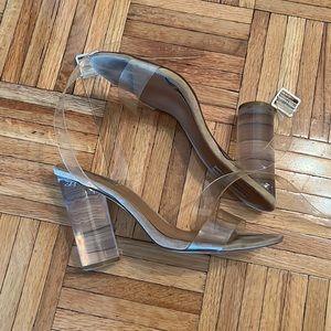 Steve Madden clear heels
